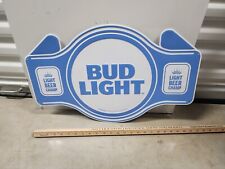 Bud Light Beer Texas UFC WWE Championship Belt Metal Light Beer Champ Sign New  picture