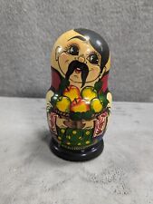 Wooden Nesting Dolls Mexican Spanish Family Hand Painted picture