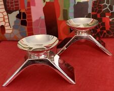 Vintage Kurt Radtke for WMF Germany Silverplate Candlesticks Set of 2 GORGEOUS picture