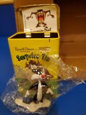 Vintage Russell Stover Looney Tunes Surprise Tin Has TAZ sticker/Sylvester  Fig picture