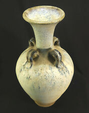 X-RARE Chinese Buddhist Vase $100k--Yuan Dyn. Jun Ware Opalescent White & Blue  picture