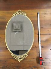 Vintage Matson 24K Gold Plate Ormolu Rose Vanity Mirror Tray Wall Décor picture
