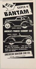 1939 Print Ad American Bantam Super-4 Cars Convertible Sedan & Coupe Butler,PA picture