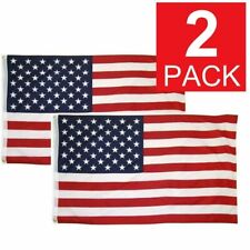 3x5 Ft American Flag w/ Grommets - United States Flags - US America - 2 Pack USA picture
