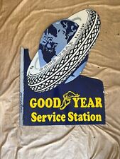 Porcelain Good Year Enamel Sign Size 36x24 Inches 2 Sided with flange picture