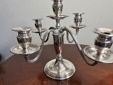 ANTIQUE HOTEL SILVER PLATE BIG CANDLELABRA picture