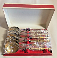 Lot of 6 Thailand Solid Pure Nickel Bronze Flatware SOUP Spoons Never Used picture