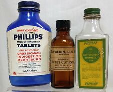VINTAGE MEDICINE GLASS BOTTLES APOTHECARY (1950-1960) picture