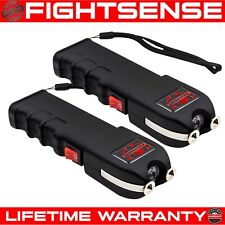 FIGHTSENSE 2Pc Heavy Duty Rechargable StunGun with Flashlight Women Self Defence picture
