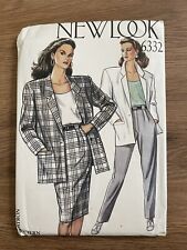 Vintage 1980s New Look 6332, Womens Suit, Size 8-18, FF picture