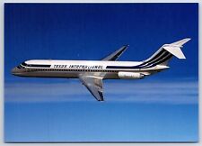 Airplane Postcard Texas International Airlines Douglas DC-9-31 Pamper Jet DI13 picture
