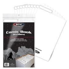 25 50 75 100 BCW Comic Book Dividers With Folding Write On Tab Choose Color picture