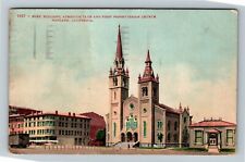 Oakland CA-California Elks Building, Athenium Club, Church Vintage Postcard picture