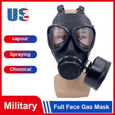 Chemical Full Face Gas Mask Soviet Military Army Respirator +1PC 40mm Filter Box picture