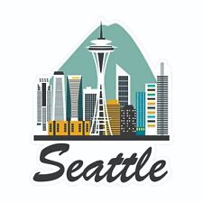 Seattle Washington Sticker Decal Bumper Sticker picture