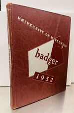 1952 UNIVERSITY OF WISCONSIN YEARBOOK, THE BADGER, MADISON, WISCONSIN picture