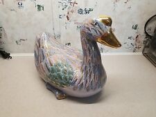 Rare Vintage H.F.P. Macau Toyo Golden Peony Chinese Goose. Beautiful Piece picture