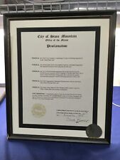 Lego Day Proclamation / Decree, City Of Stone Mountain, Mayor Chuck Burris picture
