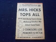 1965 NOV 3 BOSTON RECORD AMERICAN NEWSPAPER - MRS. HICKS TOPS ALL - NP 6317 picture