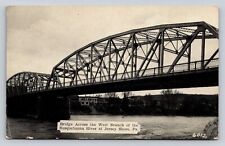 c1940s Bridge West Branch Susquehanna River Jersey Shore PA P283A picture