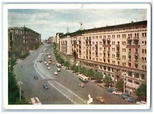 Moscow Russia Postcard Gorky Street The U.S.S.R. 1961 Posted Vintage picture