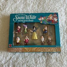 Vintage Mattel Walt Disney Snow White And The Seven Dwarfs Figurine Set  276 picture