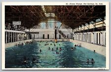 Postcard Evans Plunge Swimming Diving Hot Springs South Dakota *A158 picture