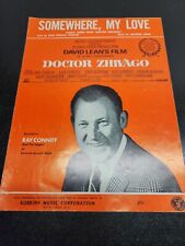 Somewhere, My Love from Doctor Zhivago Sheet Music 1966 Robbins Music Corp. picture