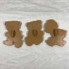 Wilton Vintage 90’s Cuddly Teddy Bears Plastic Cookie Cutters Brown picture