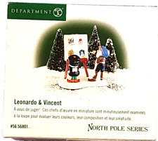 Leonardo & Vincent Dept 56 56801 North Pole Series Christmas Village Accessory picture