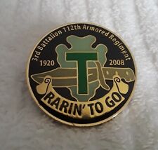 AUTHENTIC TEXAS ARNG OIF III 2004-05 IRAQ 49AD 36ID 3-112 AR RARE CHALLENGE COIN picture
