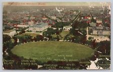 Washington DC, Panoramic View from Washington Monument, Vintage Postcard picture