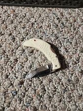 Vintage Eagle Head Curved Handle Folding Pocket Knife Taiwan picture