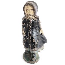 Vintage Cast Iron Figure, Amish Girl, Figurines, Toys picture