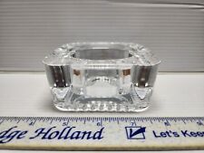 Vintage Cut Crystal Cigar Ashtray Heavy Glass Flawless Shape picture