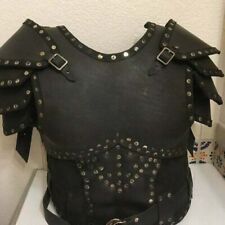 Medieval Leather LARP Jacket Viking Body Armor Leather Cuirass Reenactment picture