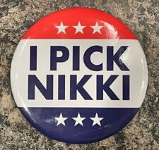 Official I Pick Nikki Haley Campaign Button Iowa Caucus 2024 President USA Pin picture