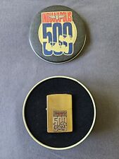 Vintage 1994 Indianapolis 500 Brass Zippo Lighter w/tin Unstruck And Sealed picture