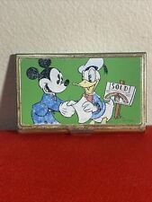 Vintage Disney Mickey Mouse Donald Duck Real Estate Business Card Holder picture
