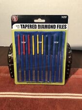 Professional Quality Tapered Diamond File Assorted Grits 10 Piece Set SE 742DF picture