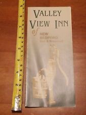 VALLEY VIEW INN OF NEW BEDFORD BED AND BREAKFAST FRESNO OHIO BROCHURE  picture