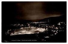 RPPC Grand Coulee Dam Contruction At Night, Washington, Postcard  picture