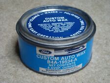 Vintage 1966 Ford Custom Auto Wax OEM Blue Can w/paper label full picture