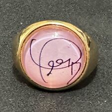 TAYLOR SWIFT - HEAVY CUSTOM PLATED RING -  ADJUSTABLE LASER ***SIGNED*** picture