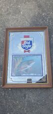 1992 Old Style Beer Wildlife Series Brook Trout mirror picture