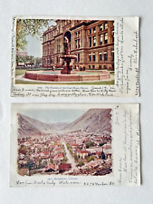 1906 Antique Postcard GEORGETOWN & DENVER CO Court House Fountain Frank S Thayer picture