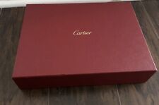 Cartier Red Large Empty Gift Presentation Box Approx 9 1/4” Square X 4” Height picture