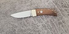 BOKER Solingen 1004 Small Lockback Knife Rosewood Handles Stainless Steel Blade picture