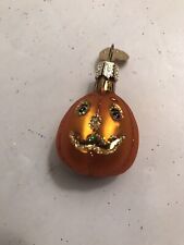 Old World Christmas Mini Glass Pumpkin Oval picture