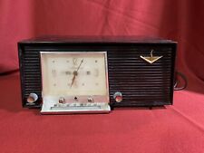 Vintage Silvertone 6025 Tube Clock Radio Sears Roebuck Untested picture